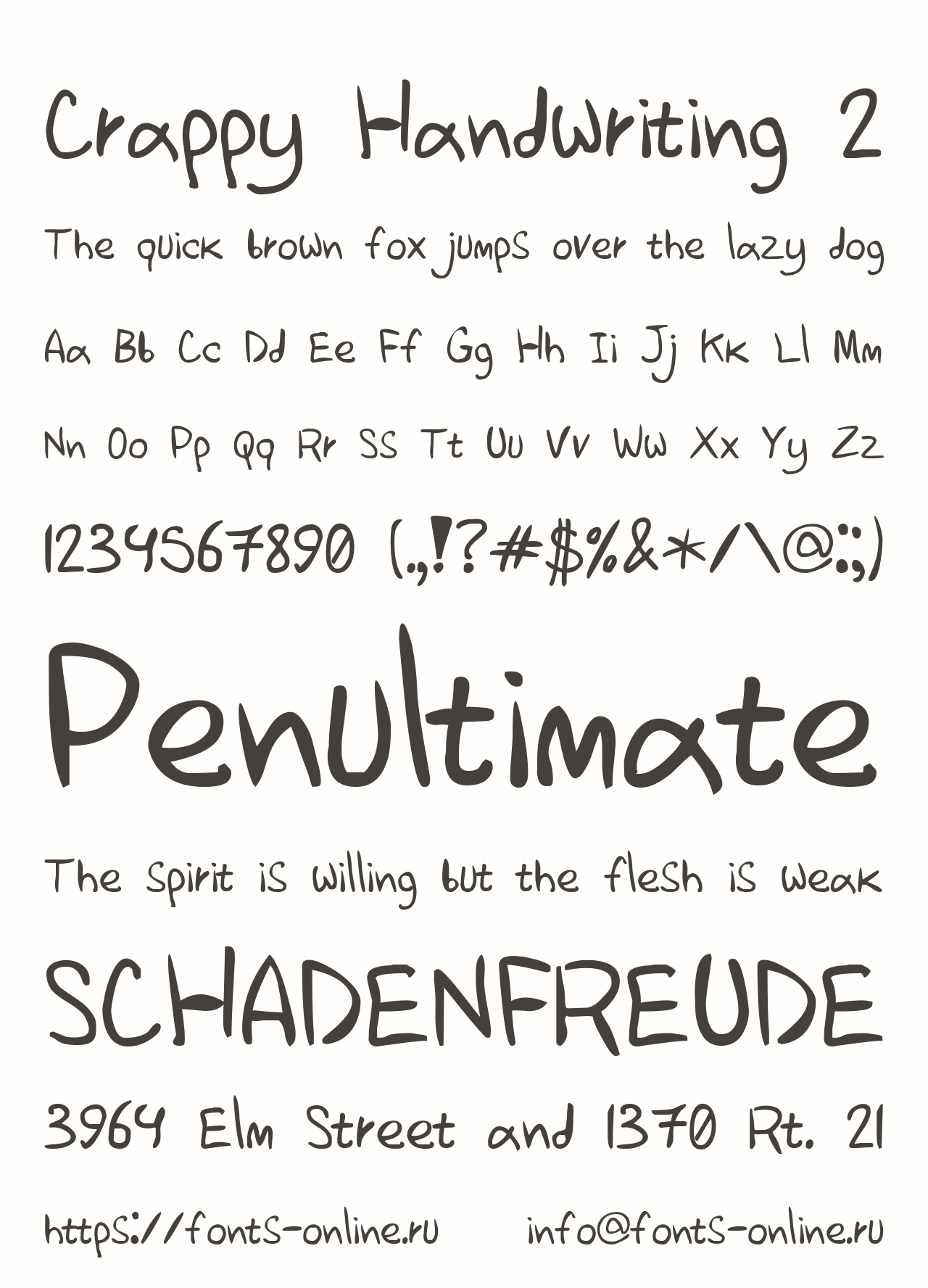 Crappy Handwriting 2 Free Font Download